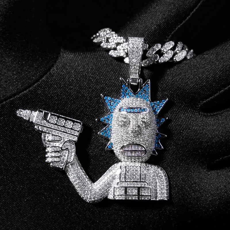 Detail Iced Out Rick And Morty Pendant Nomer 33