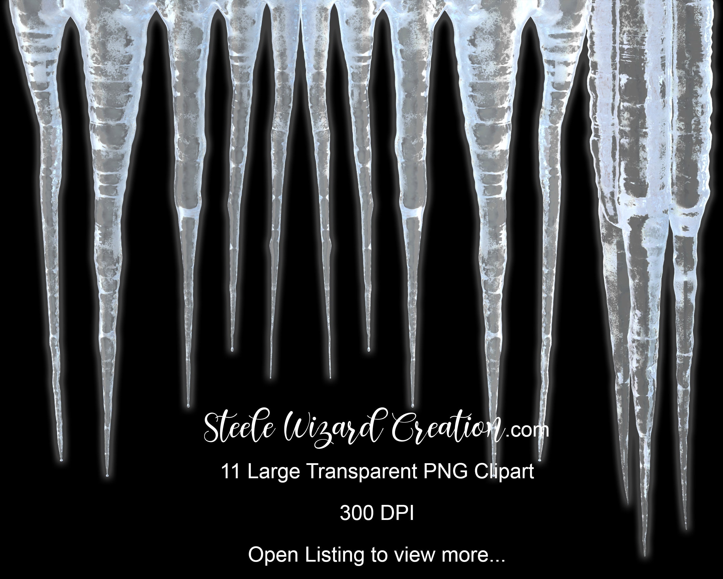 Detail Icicle Clipart Black And White Nomer 23