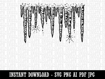 Detail Icicle Clipart Black And White Nomer 42