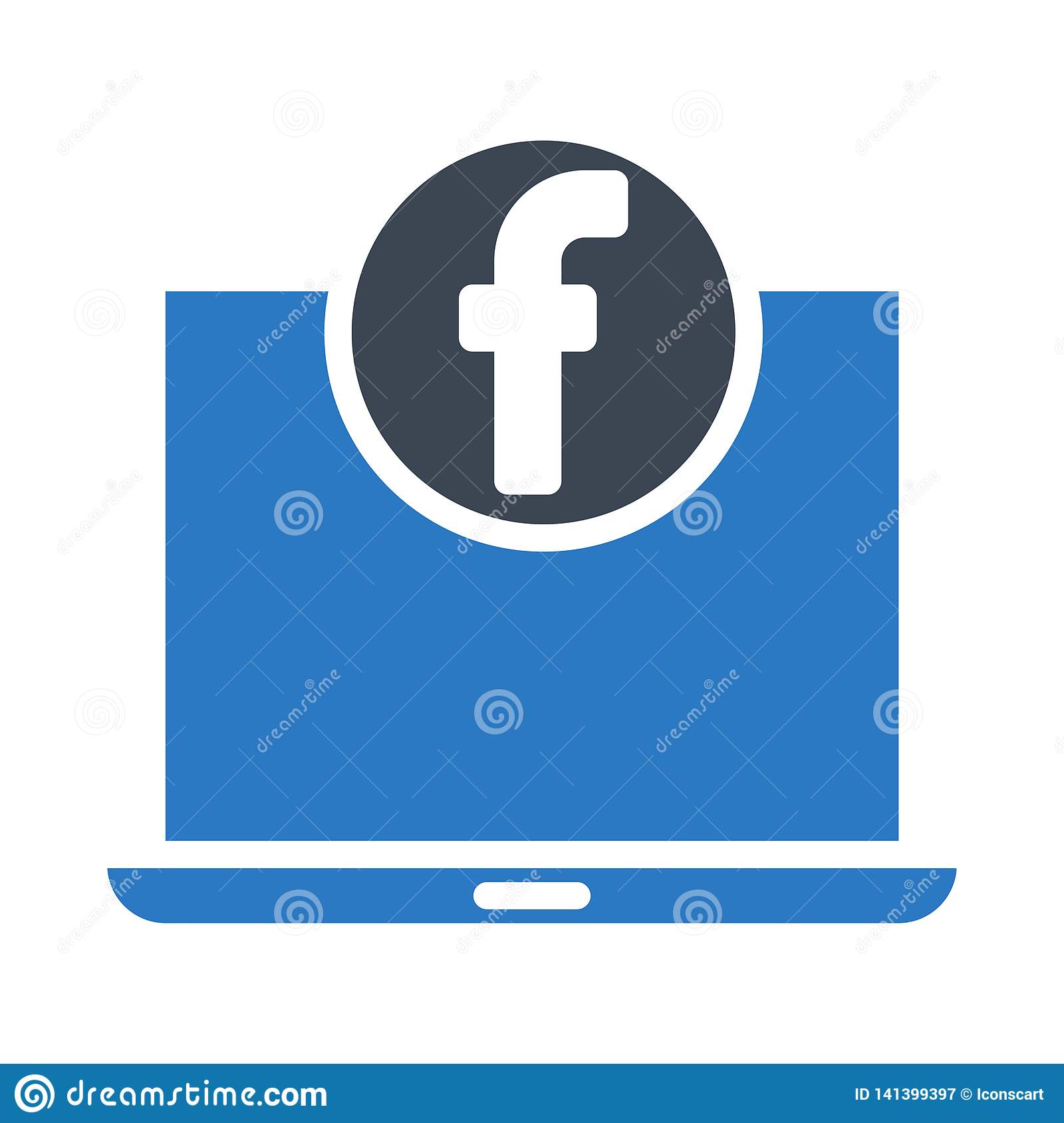 Detail Icon Facebook Flat Nomer 42