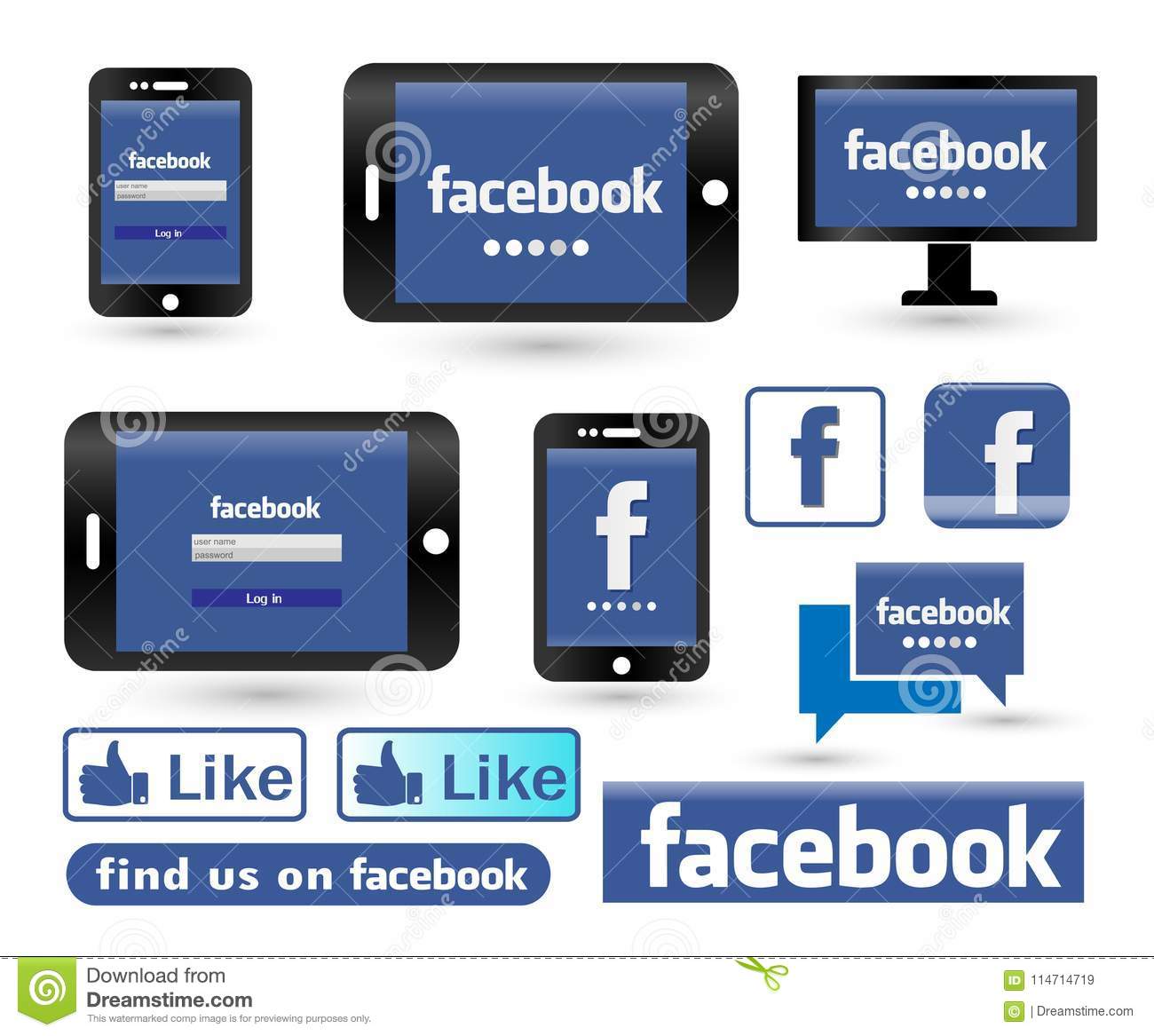 Detail Icon Facebook Log Nomer 37