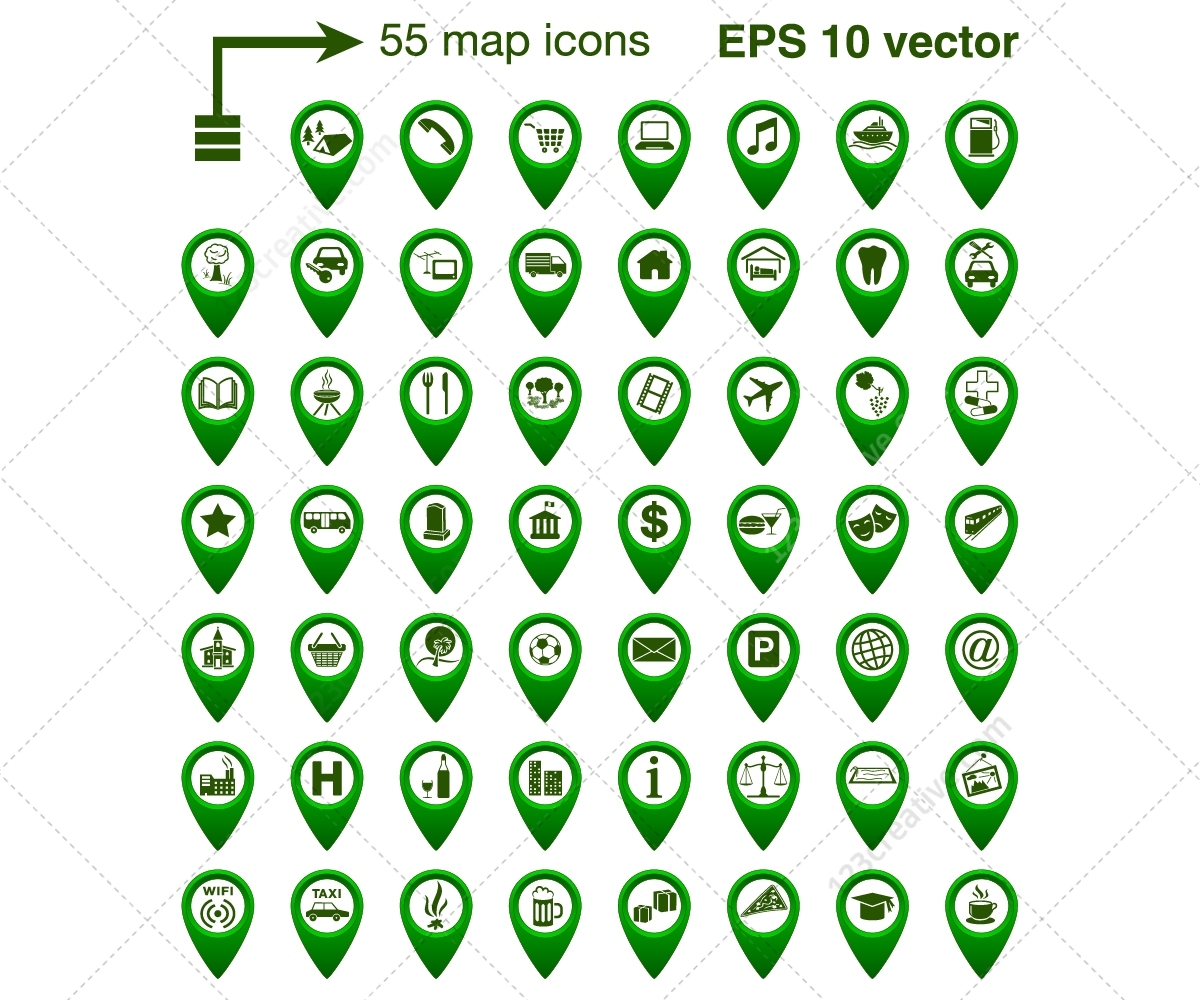 Detail Icon Maps Vector Nomer 26