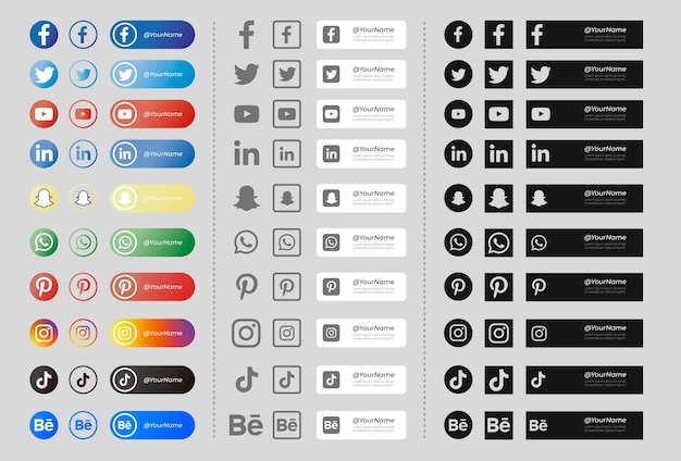 Detail Icon Social Media Png Zip Nomer 39