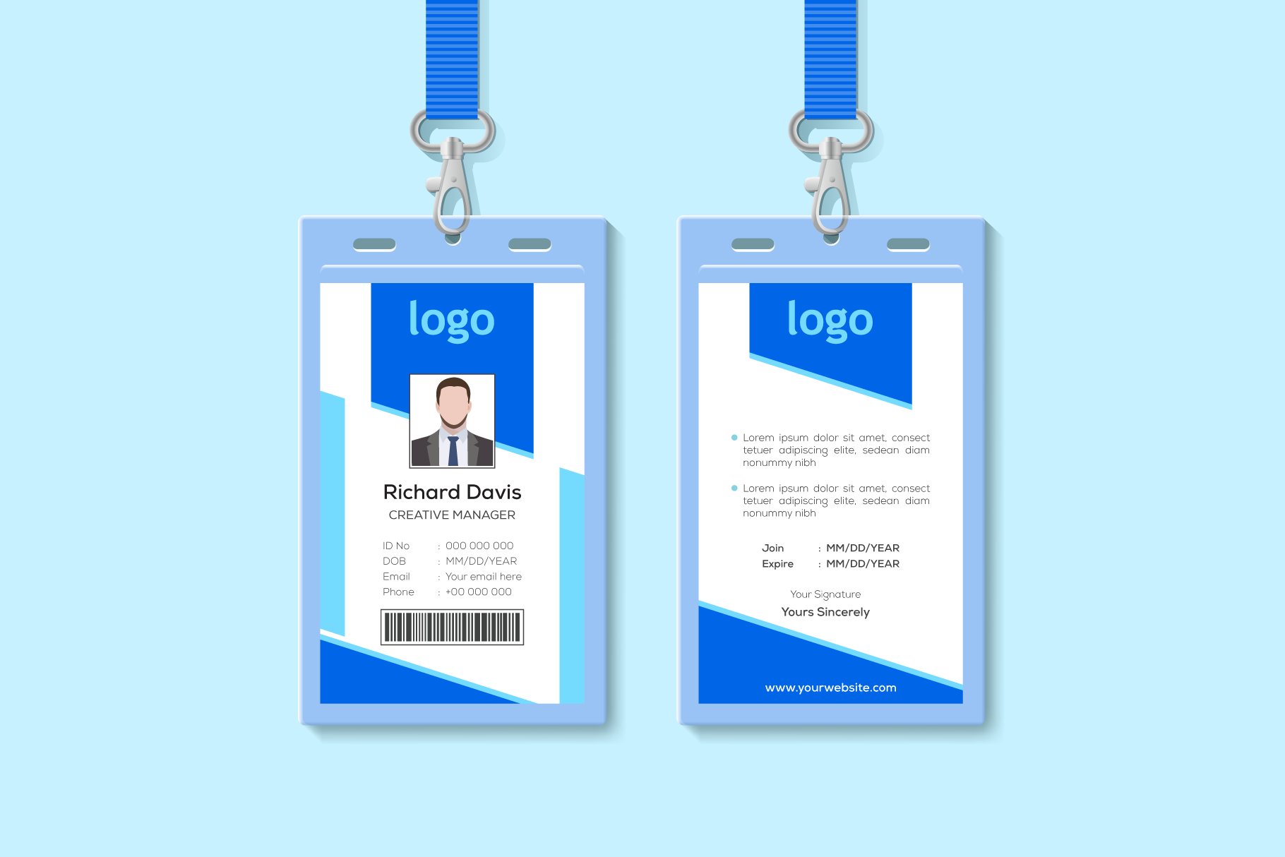 Detail Id Card Design Png Nomer 43