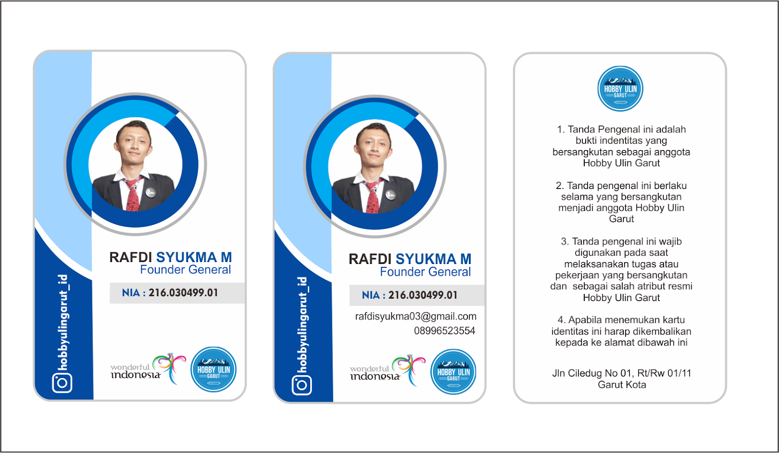 Detail Id Card Keren Cdr Nomer 27