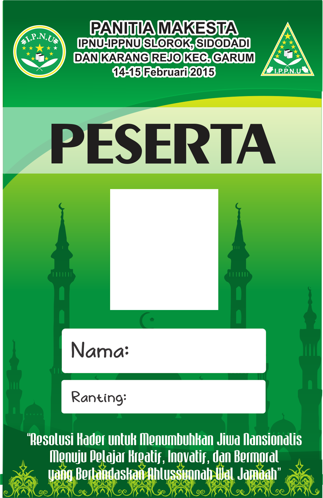 Detail Id Card Panitia Png Nomer 51