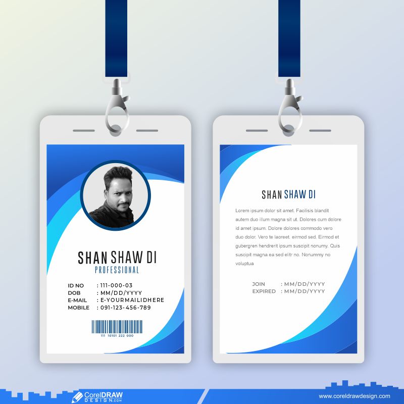 Detail Id Card Vector Cdr Nomer 25