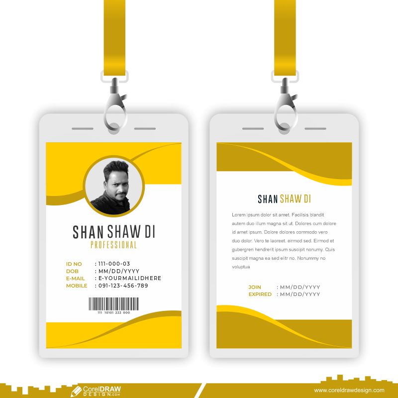 Detail Id Card Vector Cdr Nomer 32