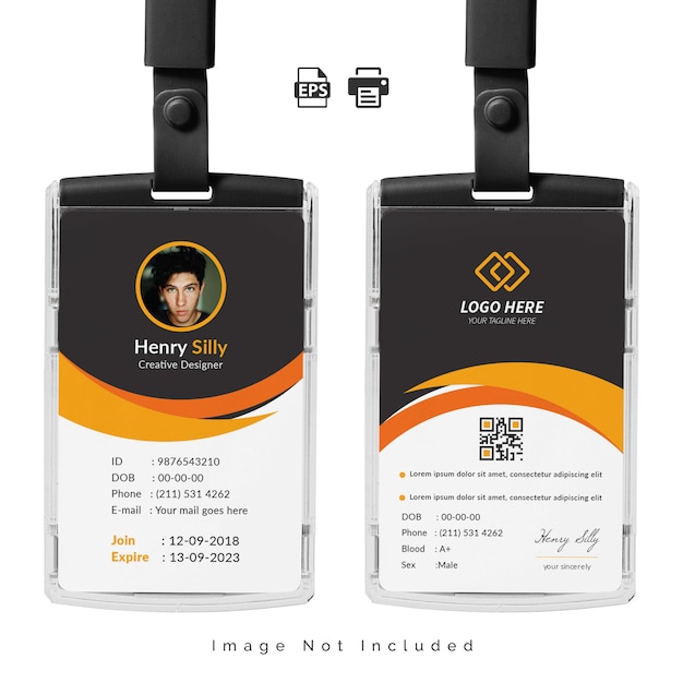 Detail Id Card Vector Cdr Nomer 43