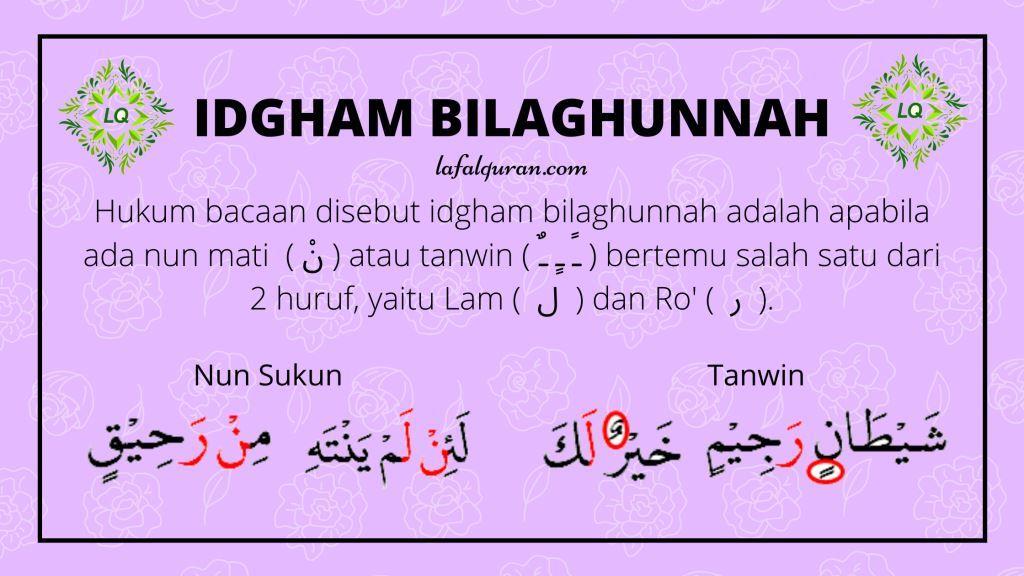 Detail Idgham Bilaghunnah Dalam Surat Al Baqarah Nomer 16