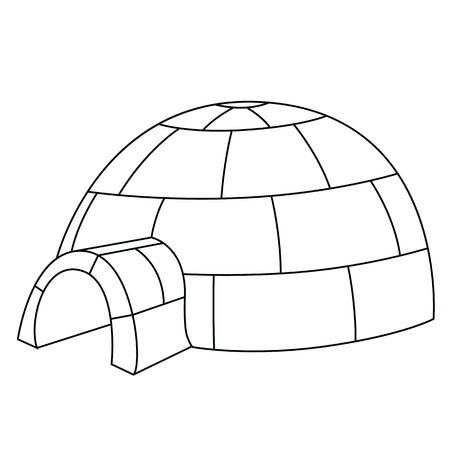 Detail Igloo Black And White Clipart Nomer 7