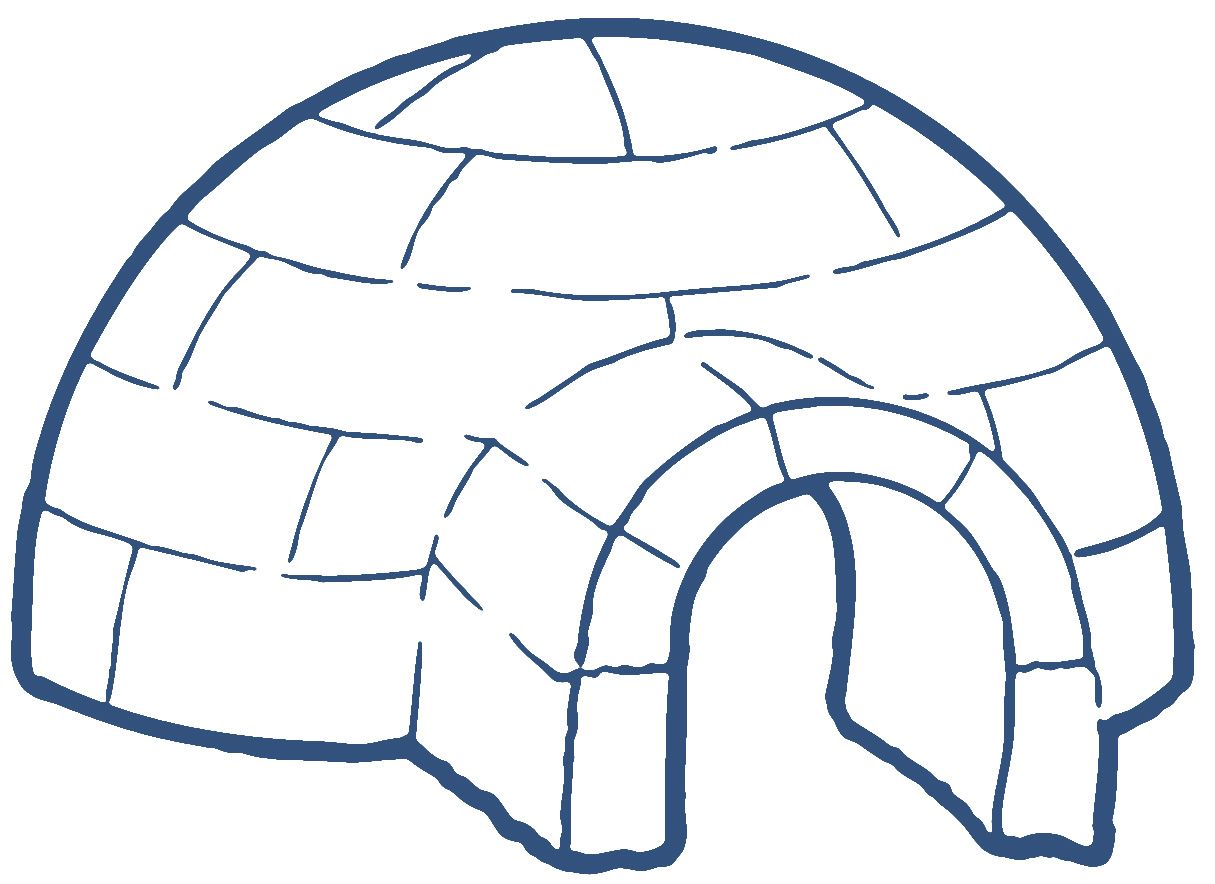 Detail Igloo Black And White Clipart Nomer 17