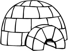 Detail Igloo Black And White Clipart Nomer 25