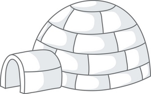 Detail Igloo Black And White Clipart Nomer 30
