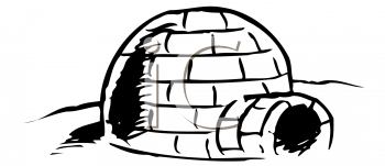 Detail Igloo Black And White Clipart Nomer 31