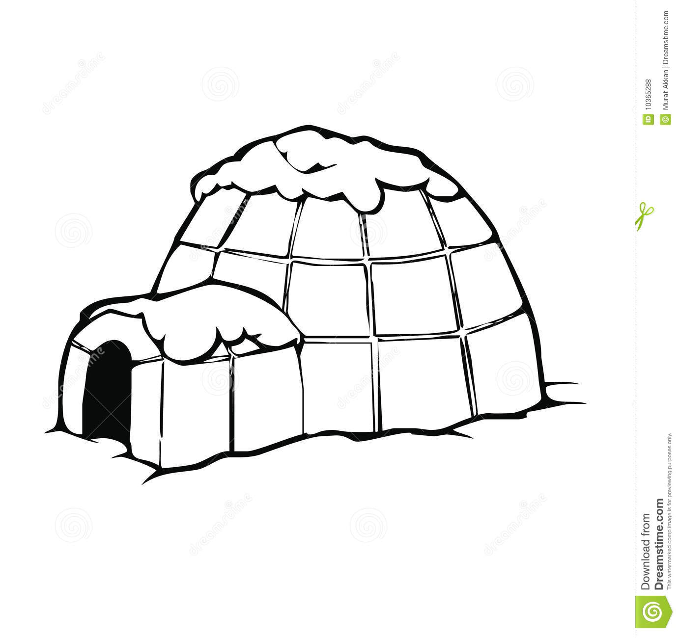 Detail Igloo Black And White Clipart Nomer 45