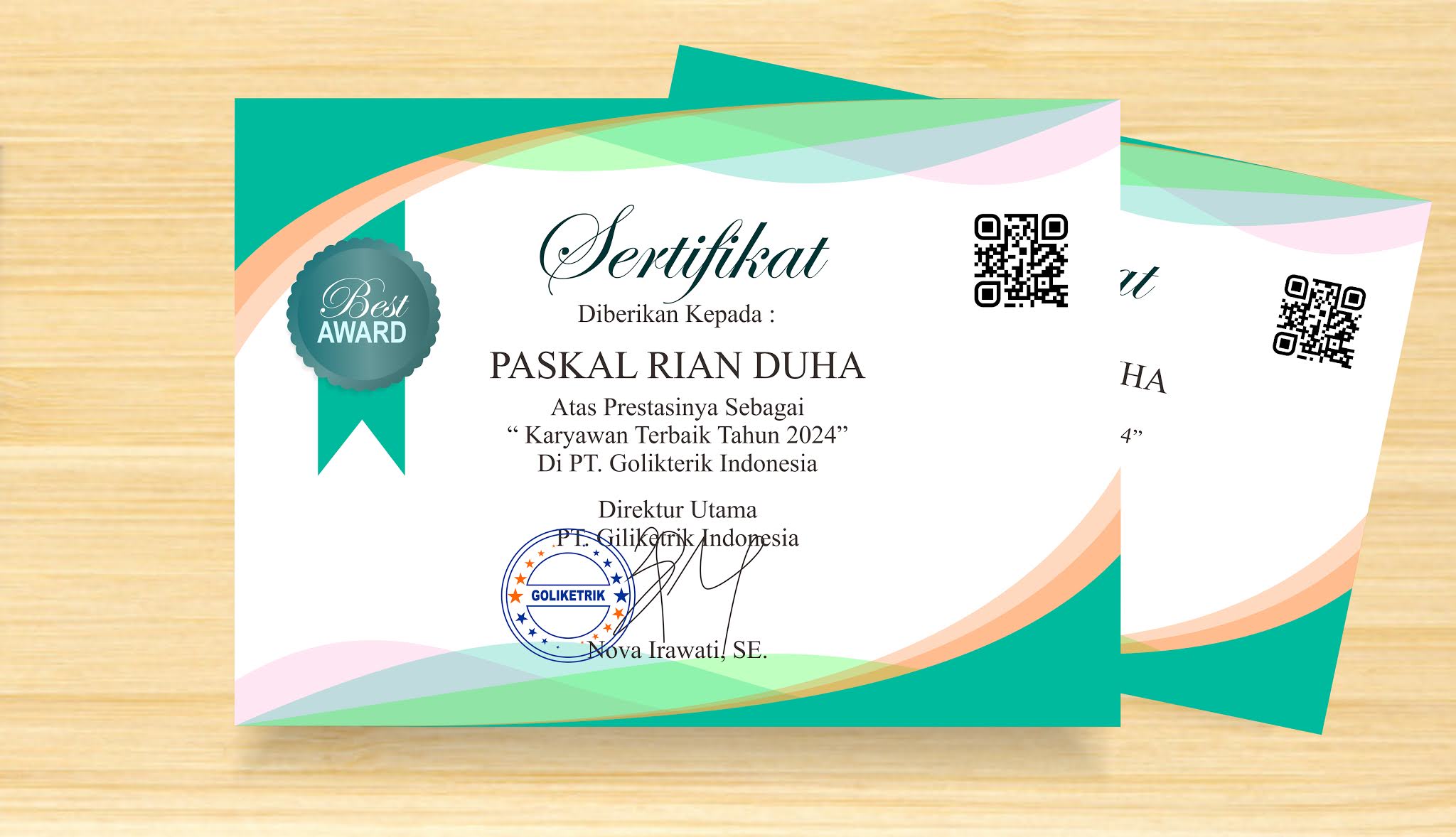 Detail Ijazah Cdr Nomer 10