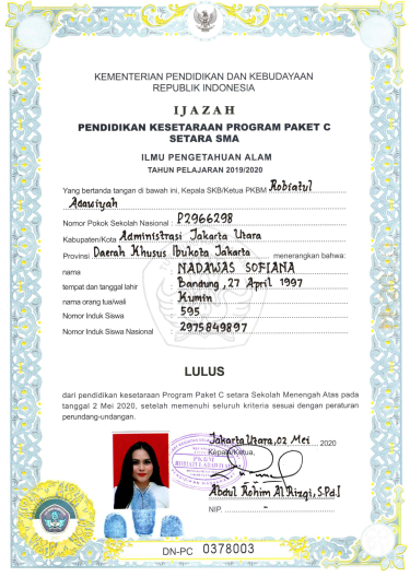 Detail Ijazah Paket C 2017 Nomer 7