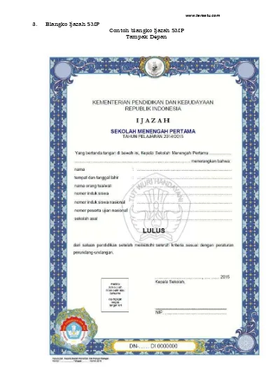 Detail Ijazah Smp Nomer 13
