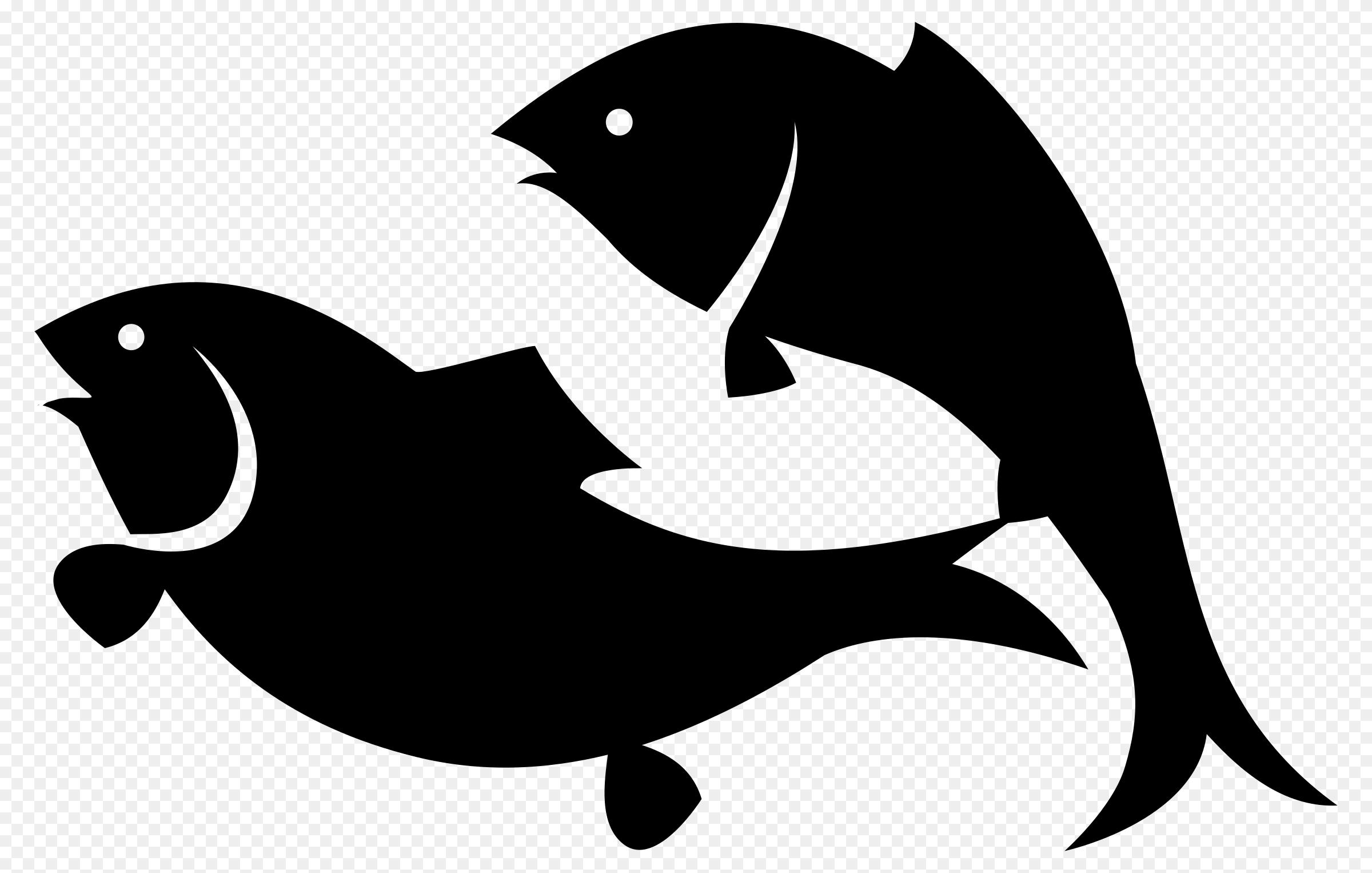 Detail Ikan Clipart Black And White Nomer 29