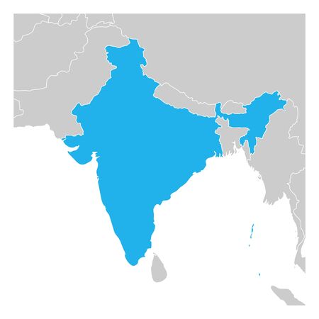 Detail Blank Map Of Indian Subcontinent Nomer 22