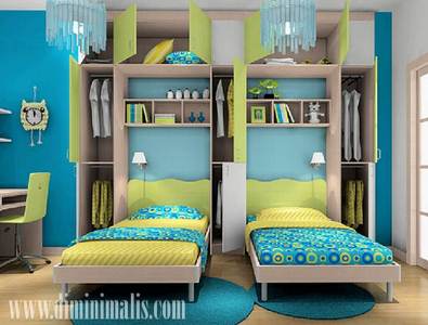 Detail Desain Kamar Tidur Anak Kembar Nomer 4