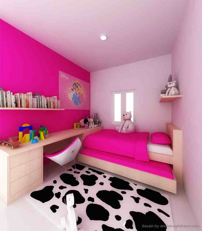 Detail Desain Kamar Tidur Anak Perempuan Minimalis Sederhana Nomer 49