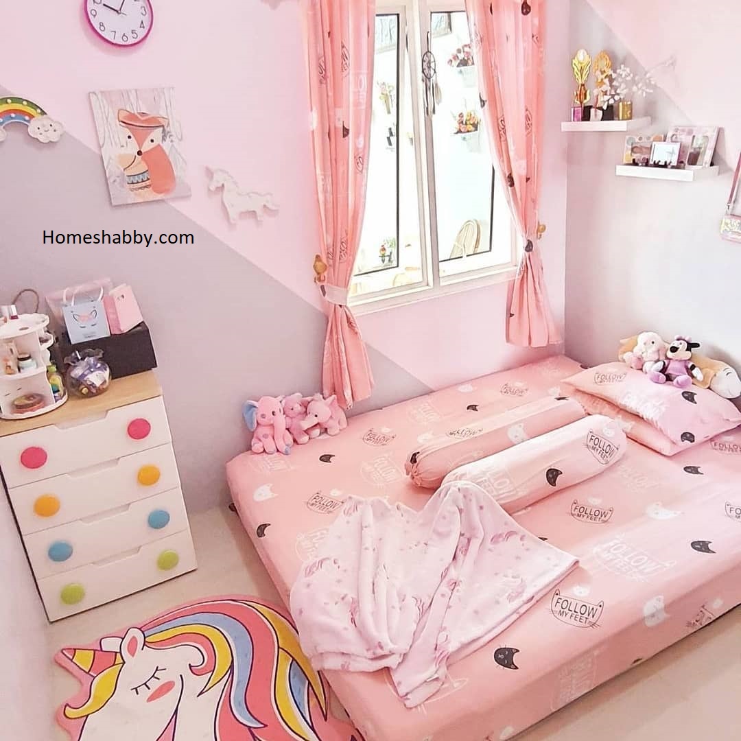 Detail Desain Kamar Tidur Anak Perempuan Ukuran Kecil Nomer 6