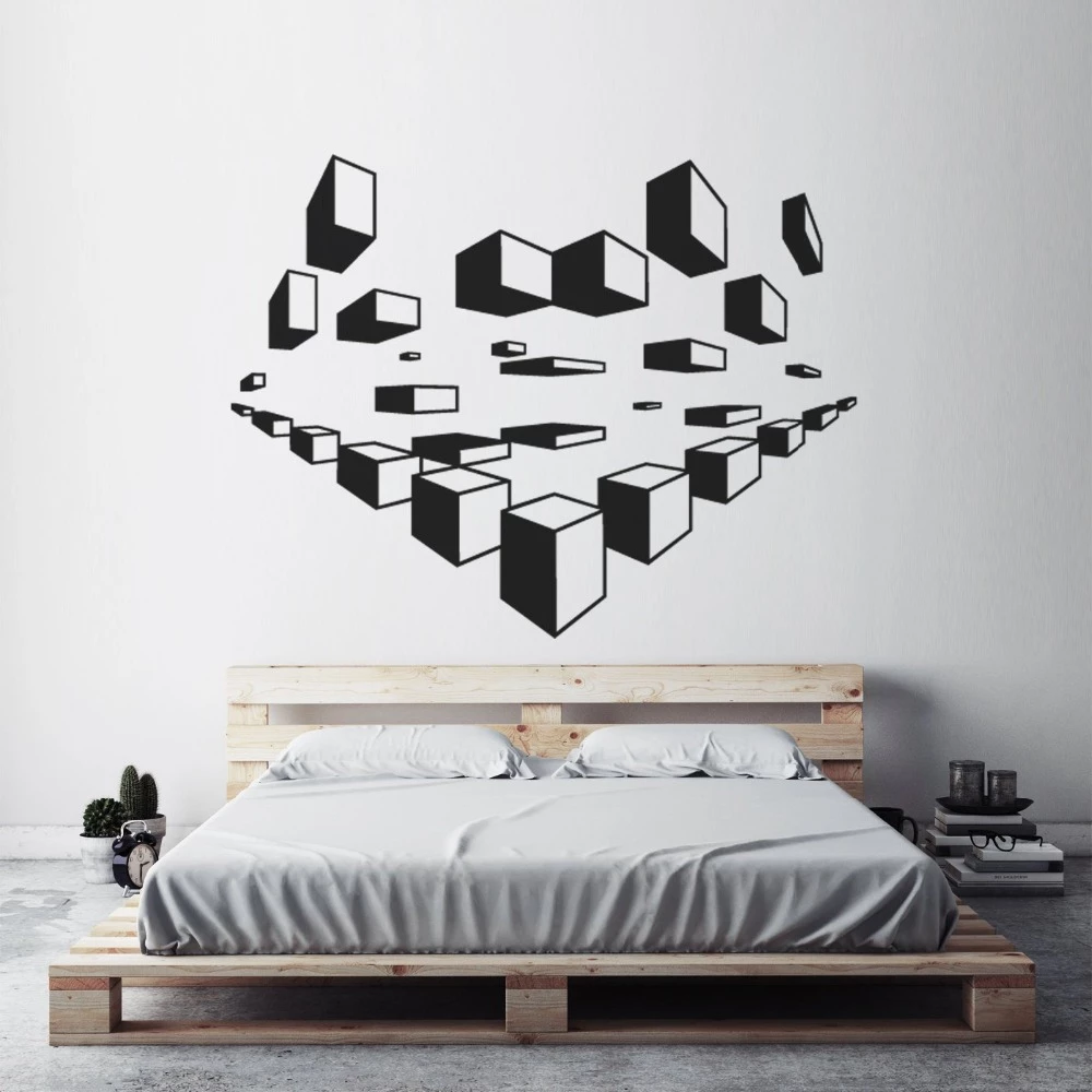 Detail Desain Kamar Tidur Dengan Stiker Dinding Nomer 16