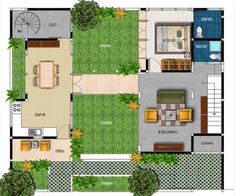 Detail Desain Kamar Tidur Dengan Taman Nomer 40