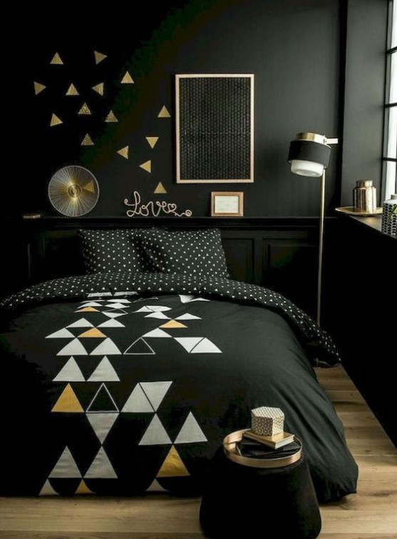 Detail Desain Kamar Tidur Hitam Nomer 5