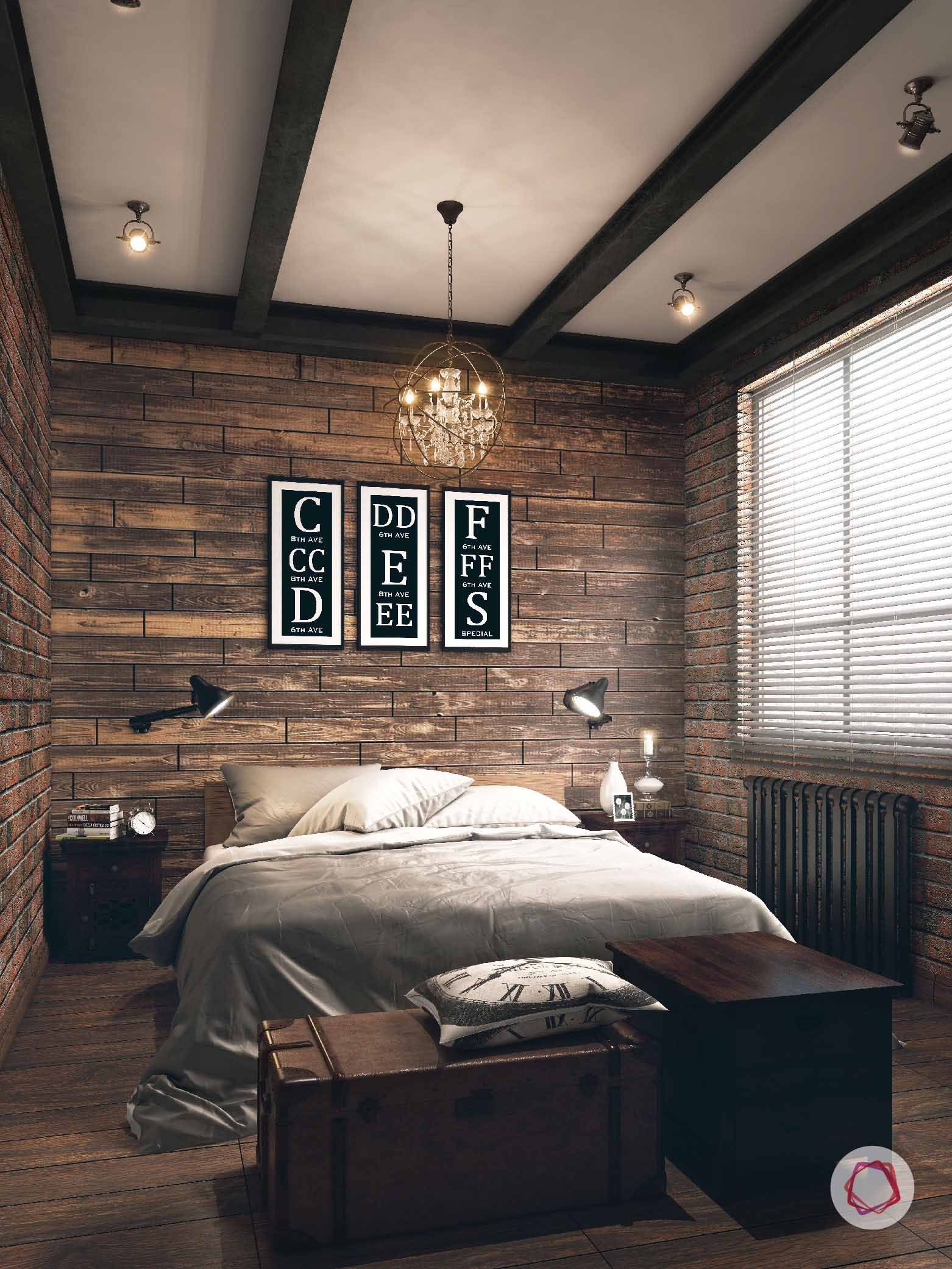 Detail Desain Kamar Tidur Industrial Nomer 14