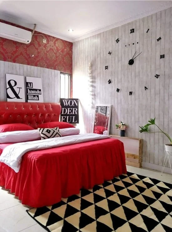 Detail Desain Kamar Tidur Merah Nomer 2