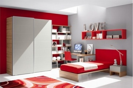 Detail Desain Kamar Tidur Merah Nomer 20