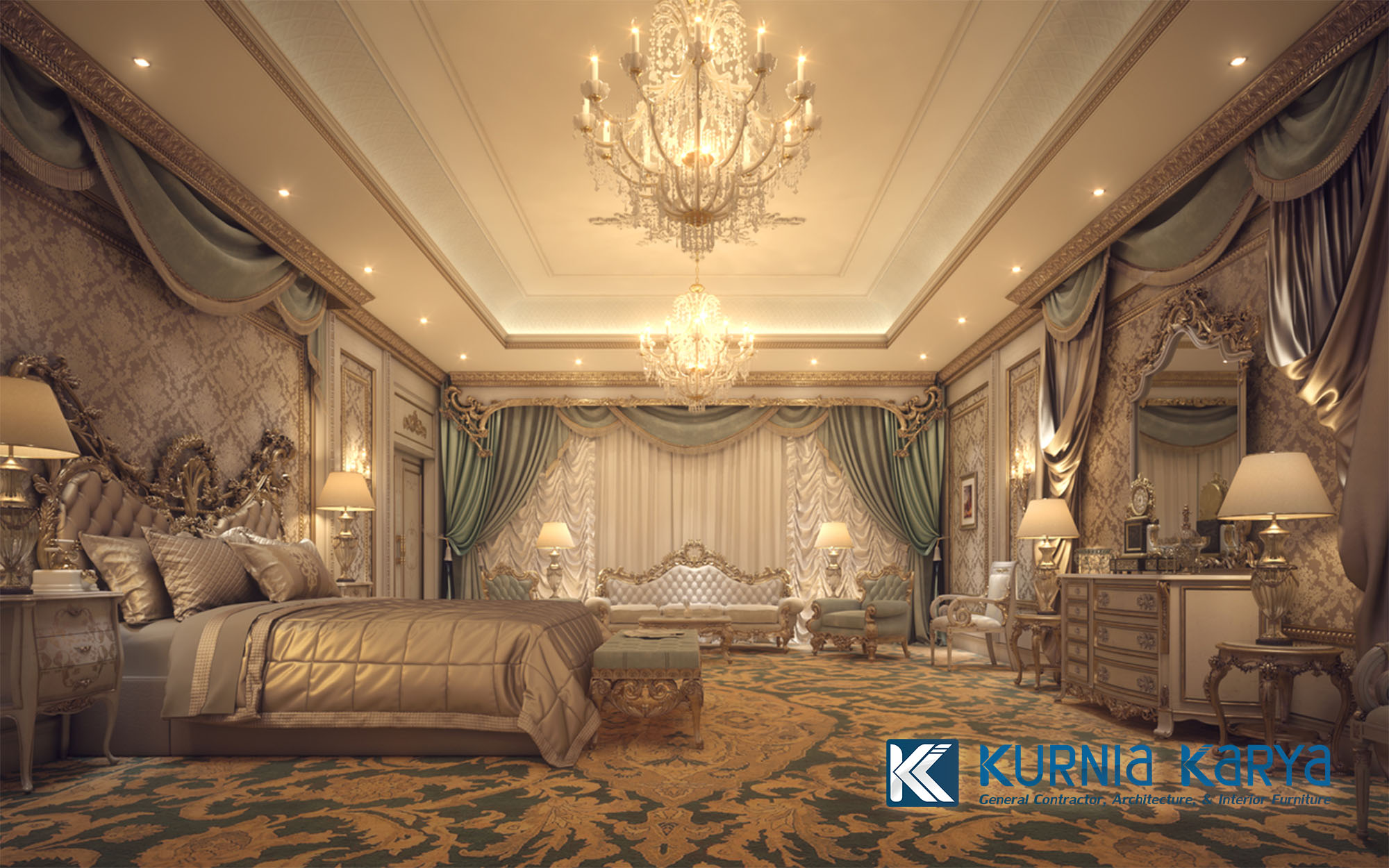 Detail Desain Kamar Tidur Mewah Elegan Nomer 19