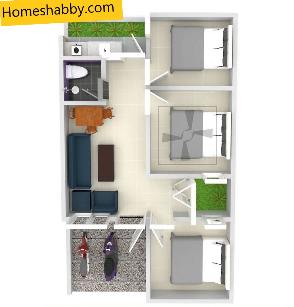 Detail Desain Kamar Tidur Minimalis Type 36 Nomer 43