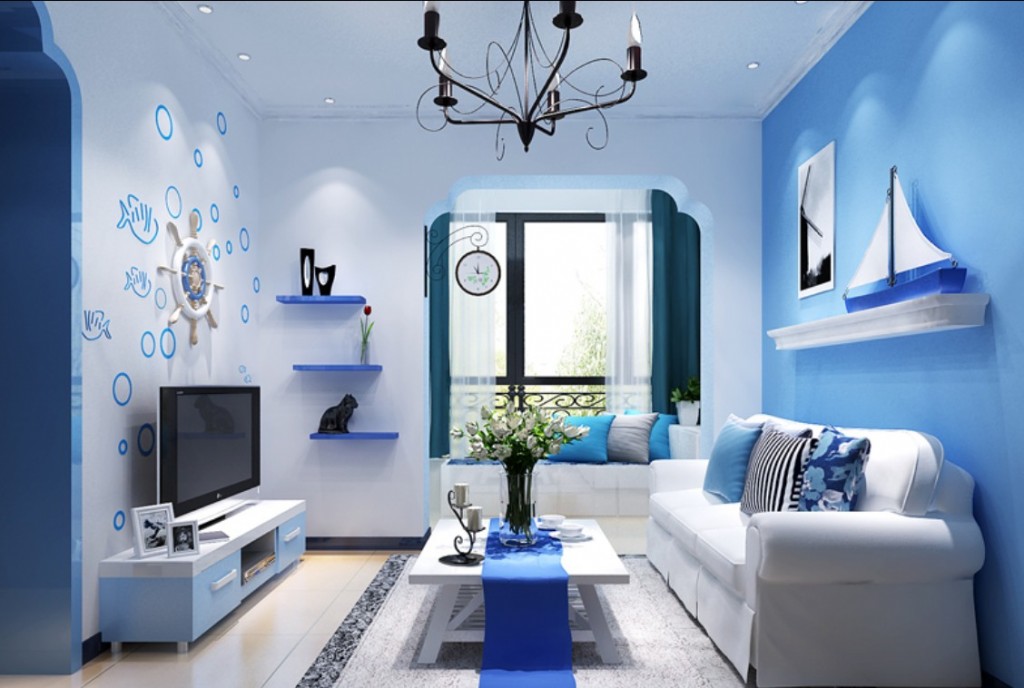 Detail Desain Kamar Tidur Warna Biru Nomer 20