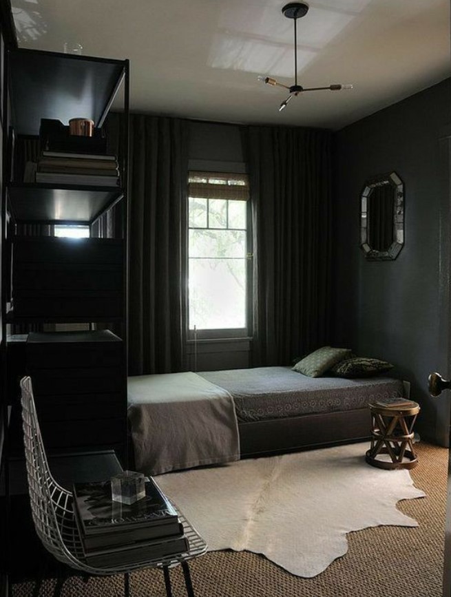 Detail Desain Kamar Tidur Warna Hitam Nomer 34