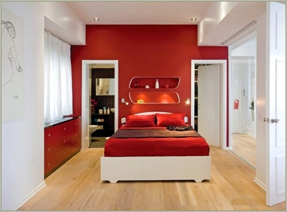 Detail Desain Kamar Tidur Warna Merah Hitam Nomer 25