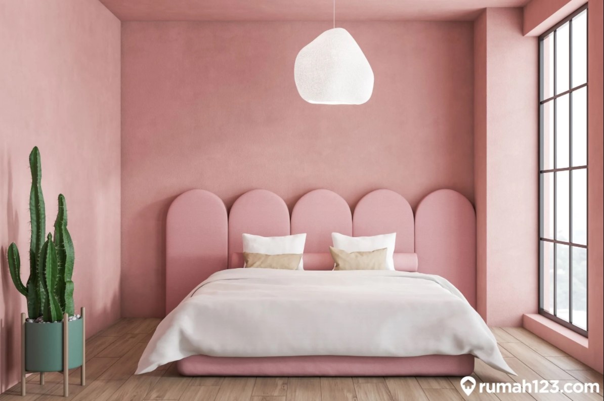 Detail Desain Kamar Tidur Warna Pink Nomer 23