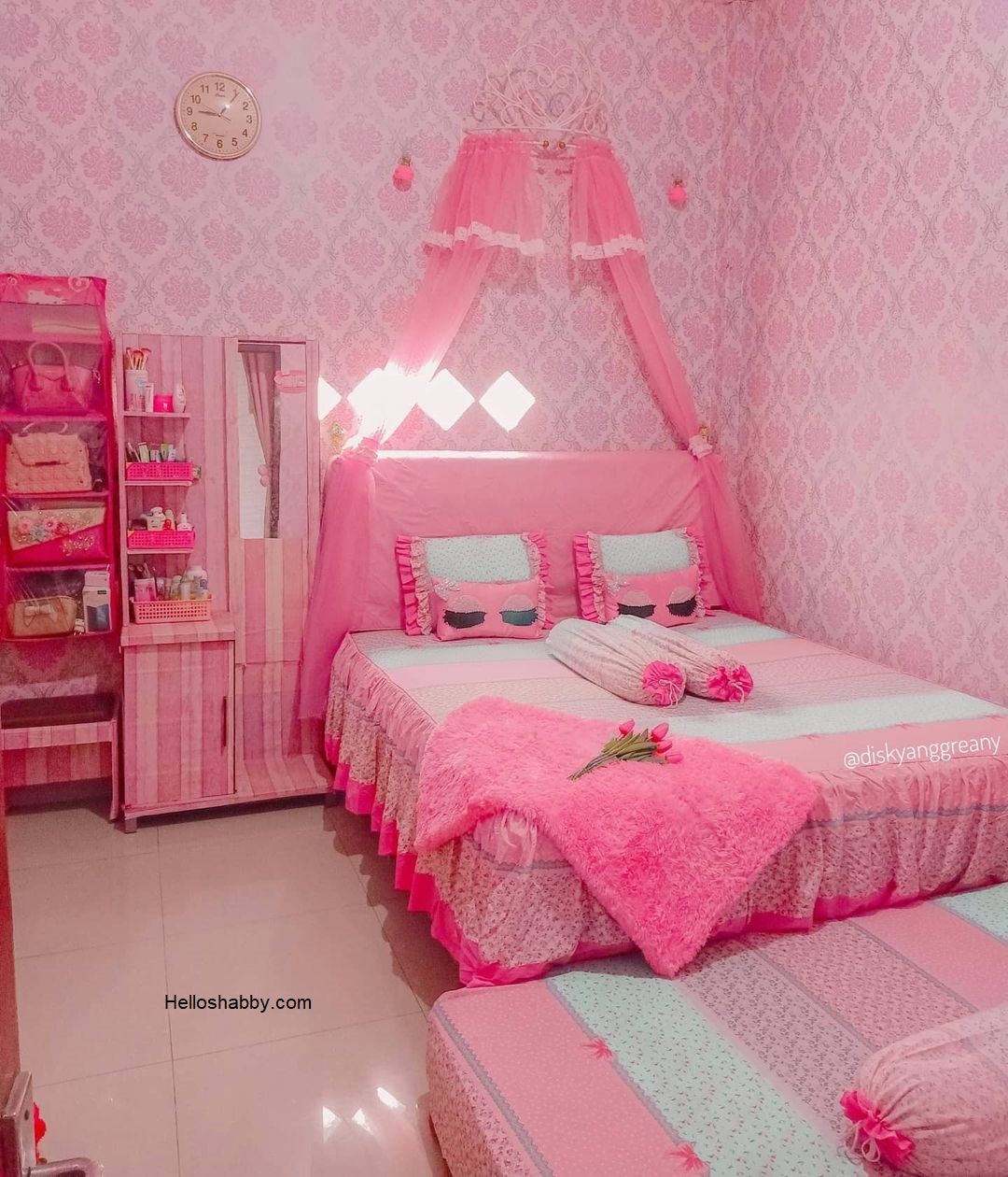 Detail Desain Kamar Tidur Warna Pink Nomer 48