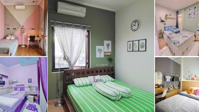 Detail Desain Kamar Tidur Warna Ungu Putih Nomer 46