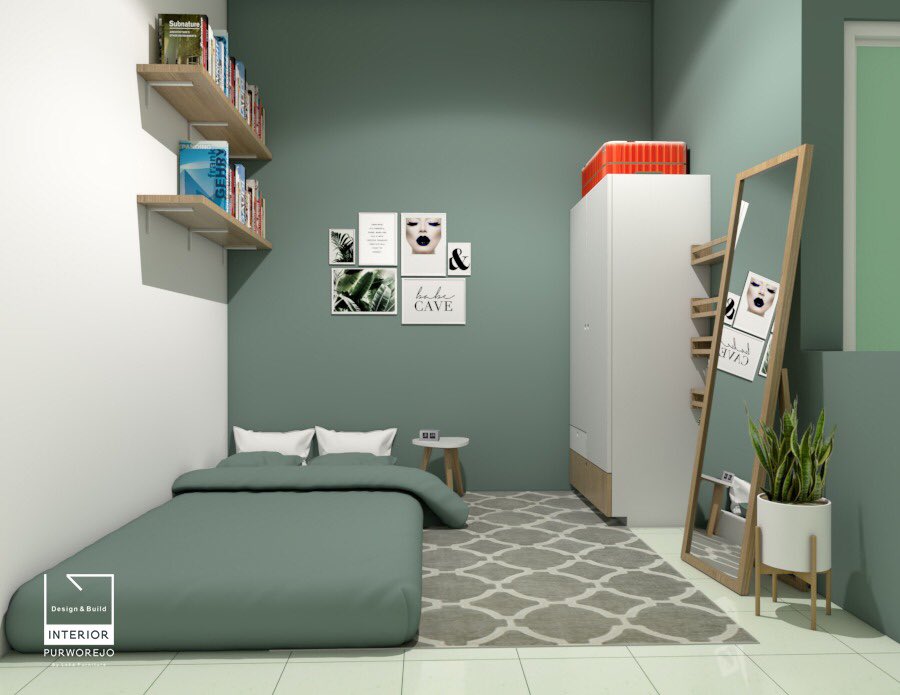 Detail Desain Kamar Warna Hijau Nomer 20