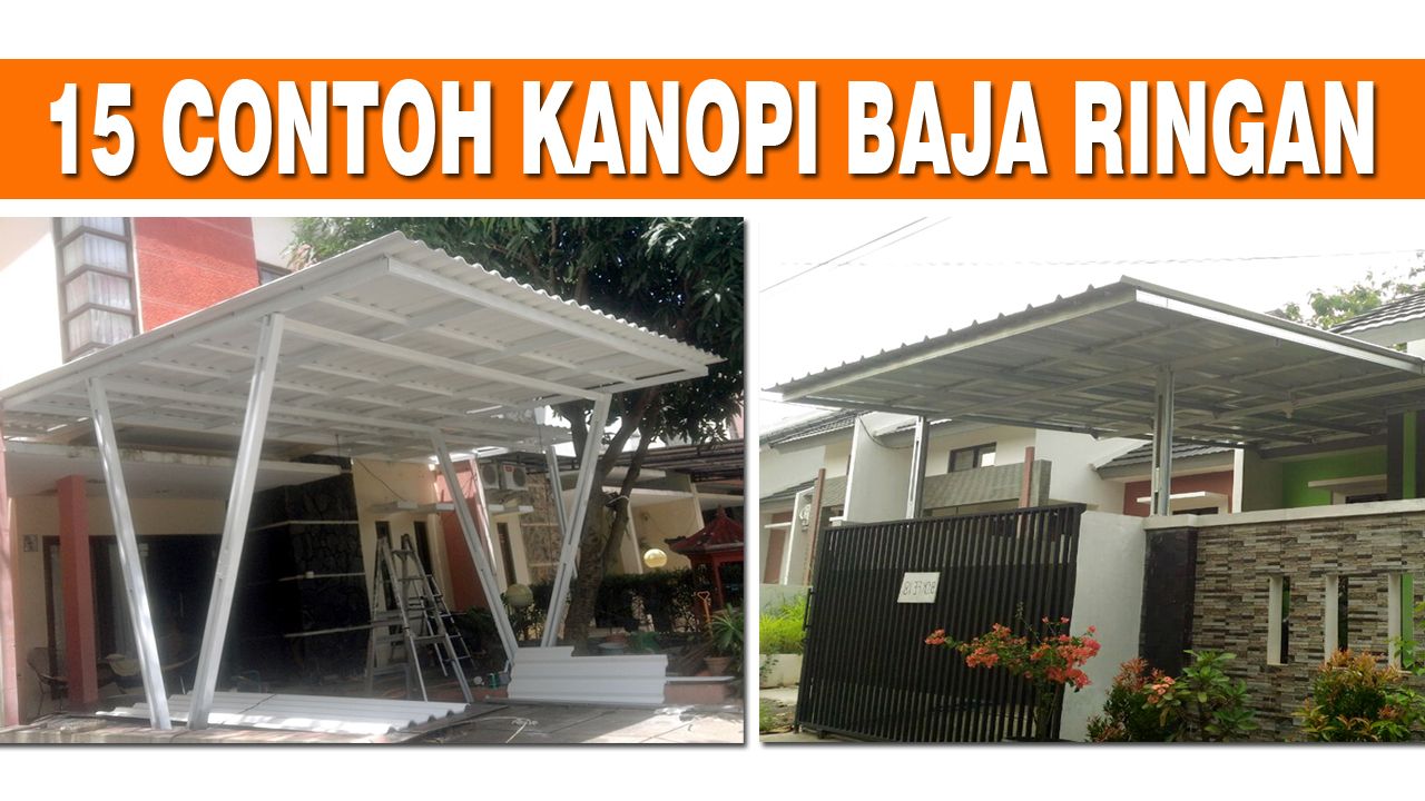 Detail Desain Kanopi Baja Ringan Minimalis Nomer 9