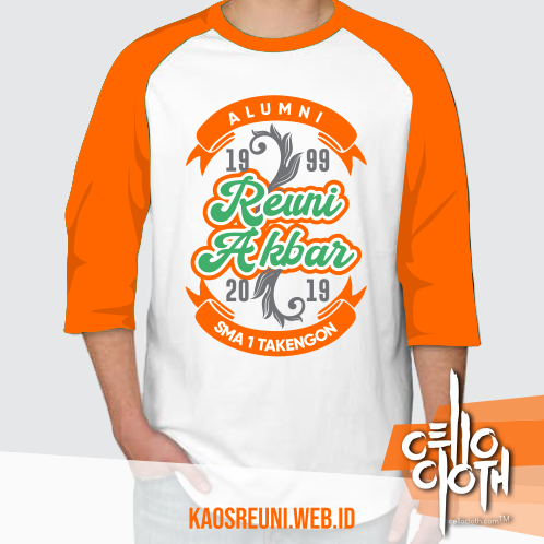 Detail Desain Kaos Alumni Nomer 36