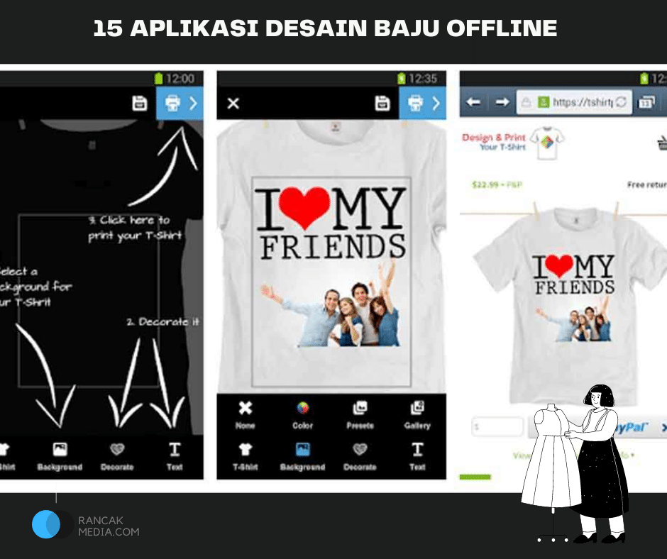 Detail Desain Kaos Android Nomer 50