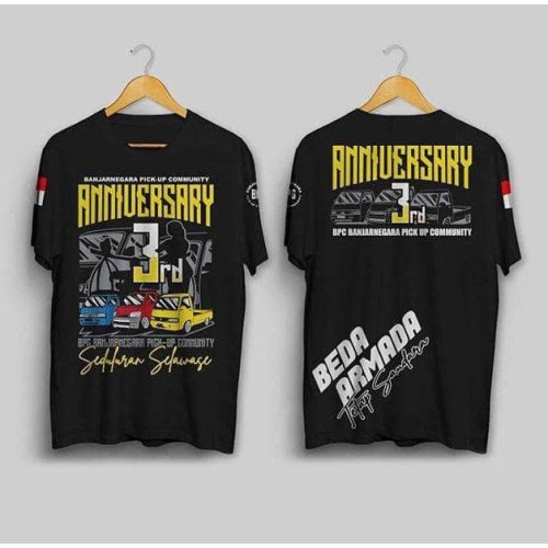 Detail Desain Kaos Anniversary Club Nomer 22