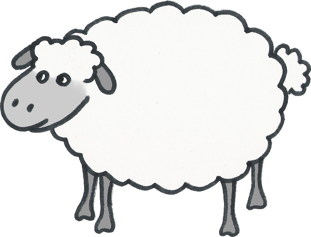 Detail Sheep Pen Drawing Nomer 5