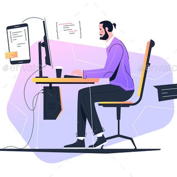 Detail Software Development Vector Nomer 17