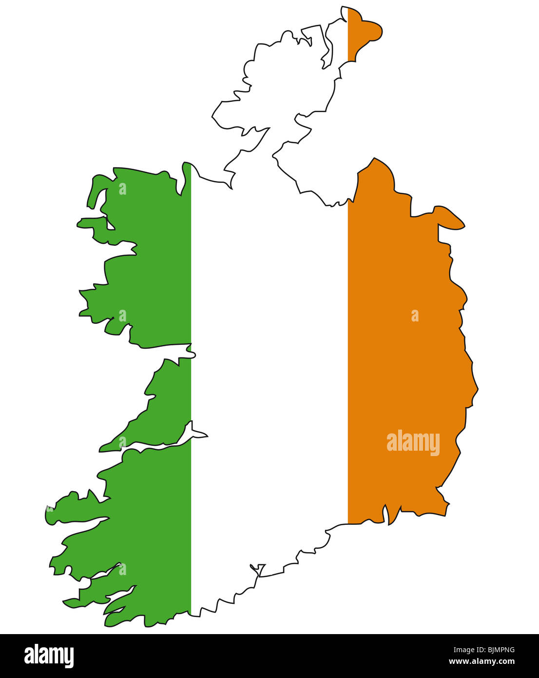 Umriss Irland - KibrisPDR